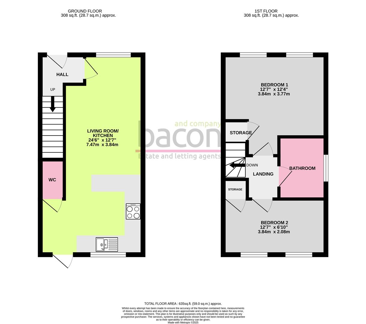 Floor Plan | House - Semi-Detached | Gerbera Road, Worthing, BN13 | For Sale
